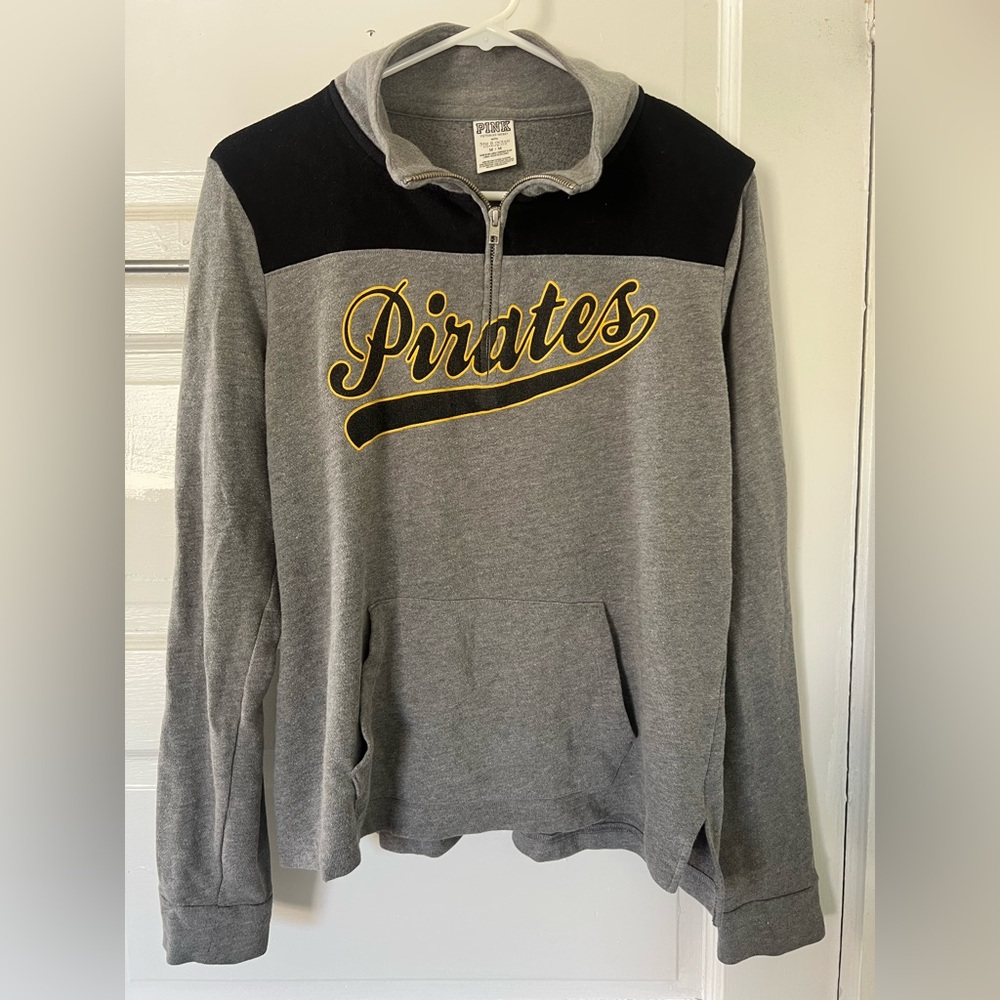 PINK Victoria's Secret Pittsburgh Pirates Quarter-Zip Sweatshirt